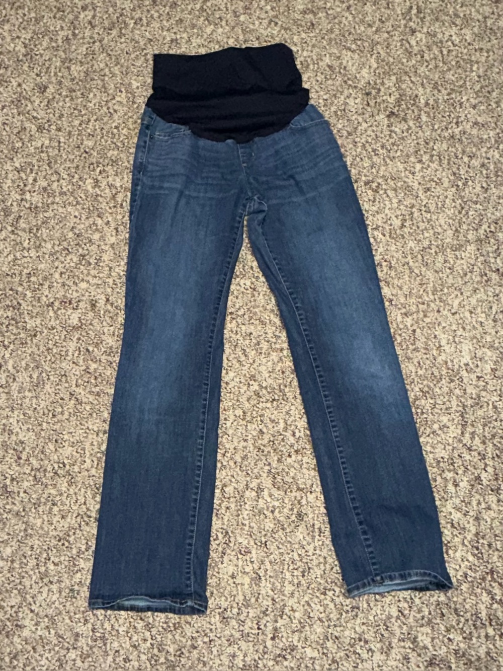 Women's size 6 jeans Liz Lange Blue Straight-Leg Maternity Jeans